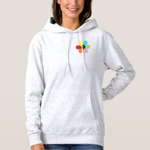 Bing Bong braune Jacke mit farbigem Blumenentwurf Hoodie