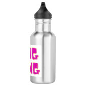 BING BONG FARBIGE TEXT-DESIGN EDELSTAHLFLASCHE (Rechts)