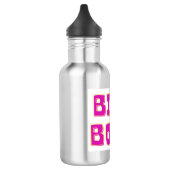 BING BONG FARBIGE TEXT-DESIGN EDELSTAHLFLASCHE (Links)