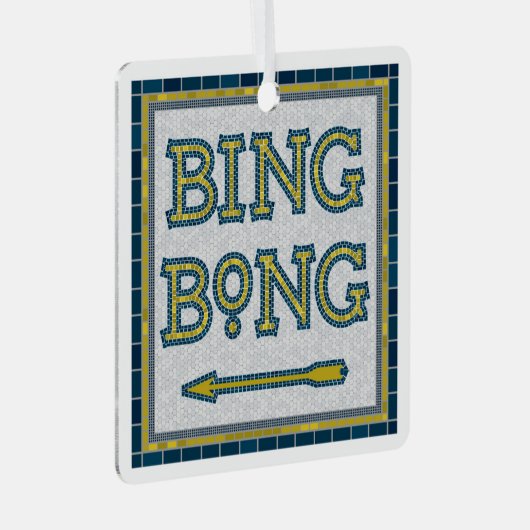 Bing Bong Subway Tile Ornament (Vorderseite Rechts)