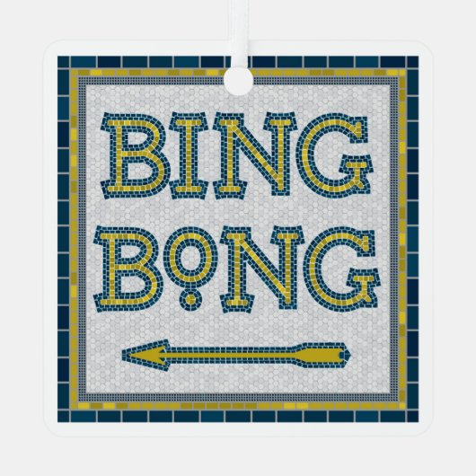 Bing Bong Subway Tile Ornament (Rückseite)