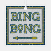 Bing Bong Subway Tile Ornament Aus Metall (Rückseite)