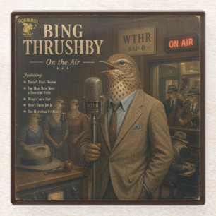 Bing Thrushby Album: eine Parodie Glasuntersetzer