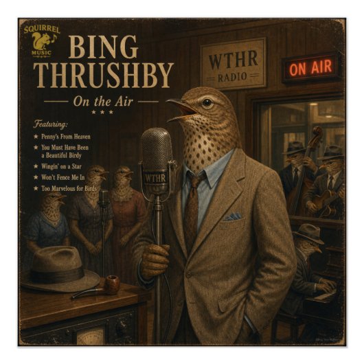 Bing Thrushby Album: eine Parodie Poster (Vorderseite)