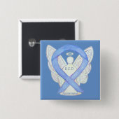 Binge Eating Disorder (BED) Awareness Ribbon Butto Button (Vorne & Hinten)