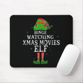 Binge-Watching von Weihnachtsfilmen Elf passend zu Mousepad (Mit Mouse)