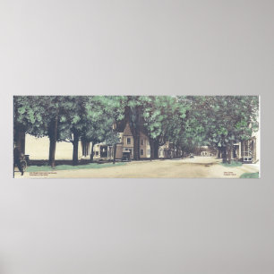 Bingham, Maine - Vintage Aussicht auf die Hauptstr Poster