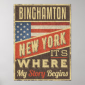 Binghamton New York Poster (Vorne)