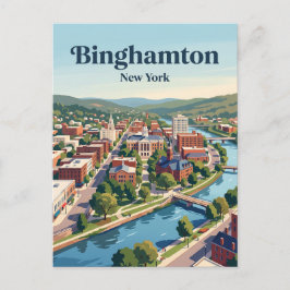 Binghamton, New York Postkarte