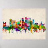 Binghamton New York Skyline Poster (Vorne)