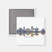 Binghamton Skyline Magnet (Vorderseite/Rückseite)