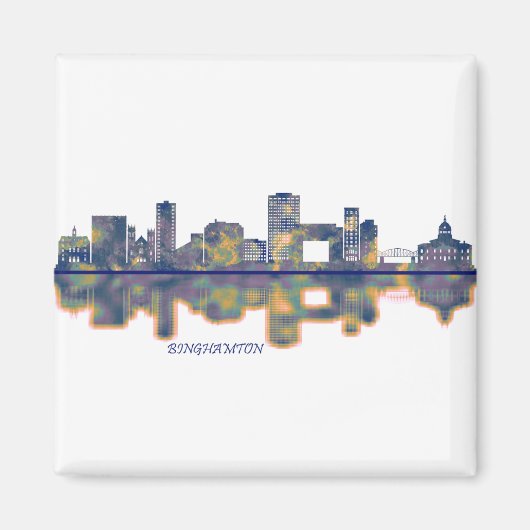 Binghamton Skyline Magnet (Vorne)