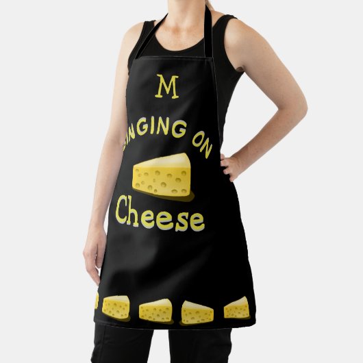 Binging on Cheese - lustiges Zitat Schürze (InSitu)