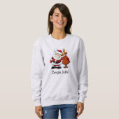 Bingle Jells Santa & Rudolph Holiday Sweatshirt (Vorne ganz)
