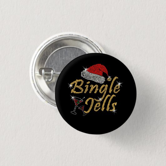 Bingle Jells Tipsy Christmas Button (Vorne & Hinten)