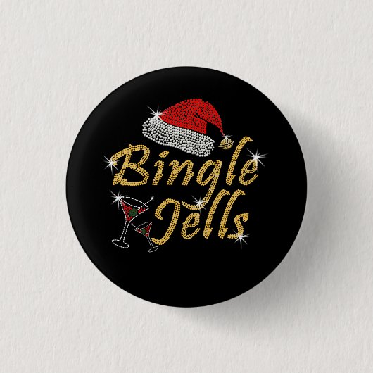 Bingle Jells Tipsy Christmas Button (Vorderseite)