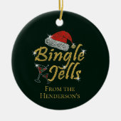 Bingle Jells Tipsy Christmas Keramik Ornament (Vorne)