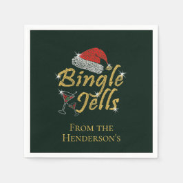 Bingle Jells Tipsy Christmas Serviette