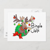 BINGLE JELLS VON SHARON SHARPE FEIERTAGSPOSTKARTE (Vorne/Hinten)