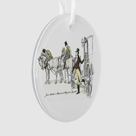 Bingley Arrives - Jane Austen Pride & Prejudice Ornament (Vorderseite)