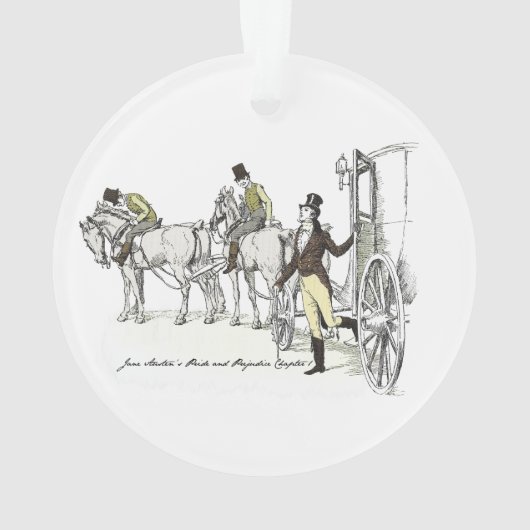 Bingley Arrives - Jane Austen Pride & Prejudice Ornament (Rückseite)
