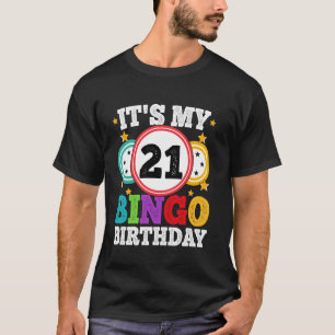 Bingo 21. Geburtstag Mein 21. Bingo Geburtstag Män T-Shirt