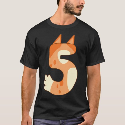 Bingo 5. Geburtstag T-Shirt (Vorderseite)