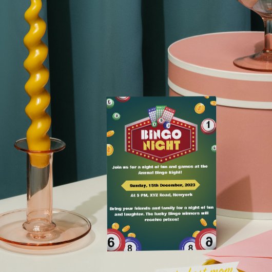 Bingo-Abend-Einladungen Einladung