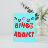 BINGO ADDICT POSTKARTE (Stehend Vorderseite)