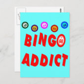 BINGO ADDICT POSTKARTE (Vorne/Hinten)