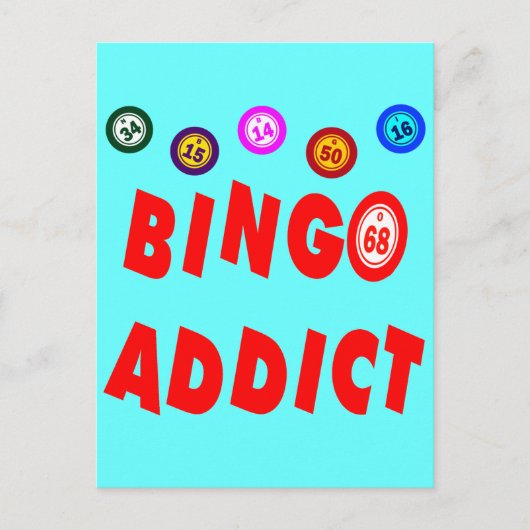 BINGO ADDICT POSTKARTE (Vorderseite)