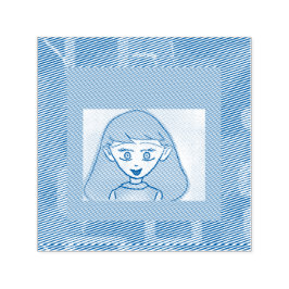 Bingo Anime-Briefmarke Permastempel