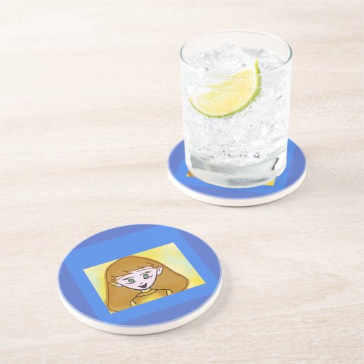 Bingo Anime Stephanie Sandstone Untersetzer (Seite)