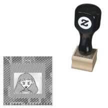Bingo Anime Wood Art Briefmarke