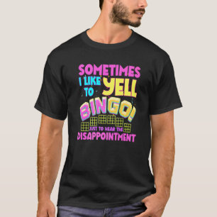 Bingo-Ansager Humor Lotterie Glücksspiel Gewinnkar T-Shirt