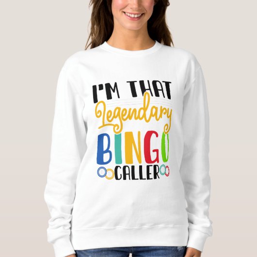 Bingo-Ansager Sweatshirt (Vorderseite)