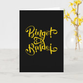 Bingo Art Quotes Karte (Gelbe Blume)