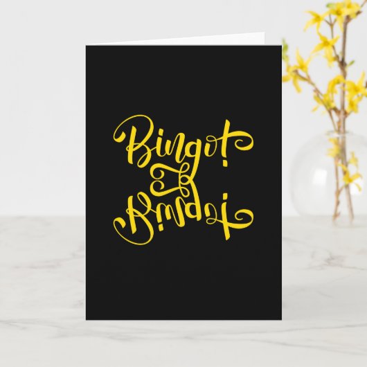 Bingo Art Quotes Karte (Gelbe Blume)