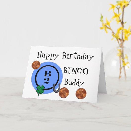 BINGO B2 KARTE (Gelbe Blume)