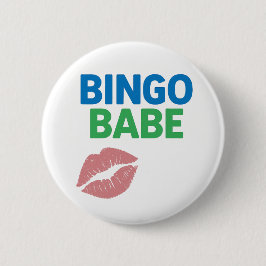 Bingo Babe Niedlich und zuversichtlich Bingo Lover Button