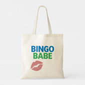 Bingo Babe Niedlich und zuversichtlich Bingo Lover Tragetasche (Rückseite)