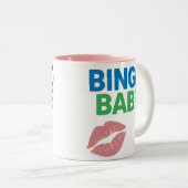 Bingo Babe Niedlich und zuversichtlich Bingo Lover Zweifarbige Tasse (VorderseiteRechts)