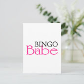 Bingo Babe Postkarte (Stehend Vorderseite)
