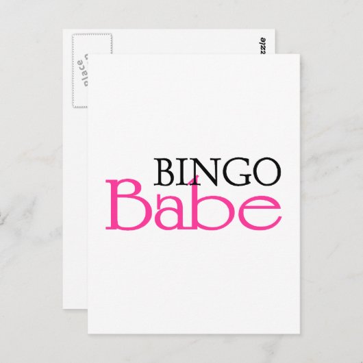 Bingo Babe Postkarte (Vorne/Hinten)