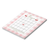 Bingo baby shower game Cherry Sweet  Notizblock (Rotiert)