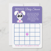Bingo, Baby Showgame Card Flyer, Kaninchen Einladung (Vorderseite)