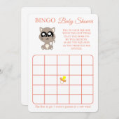 Bingo, Baby Showgame Card Flyer, Katze Einladung (Vorne/Hinten)