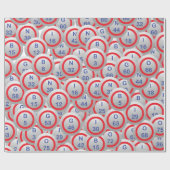 Bingo-Ball-gelegentliche Überlagerung Geschenkpapier (Flach)