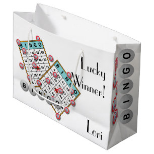 Bingo-Ball-glückliches Sieger-multi Bild-Bingo Große Geschenktüte