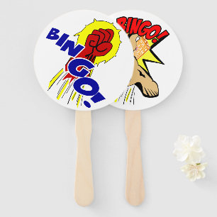 Bingo Ball Hand Fan Action Fist & Foot! Fächer